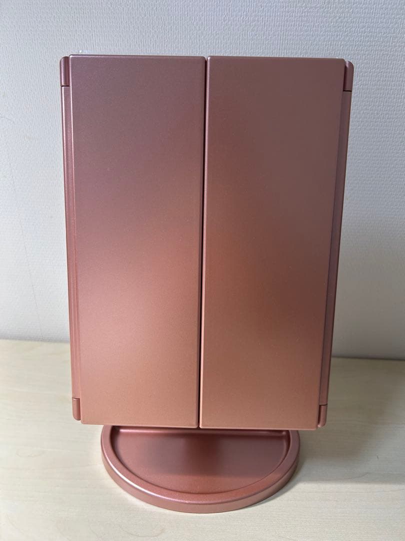 ミラースタンド（顔のサイズ） コードレス ライト付き鏡 LEDミラースタンド(屋内用・非防水）GST014