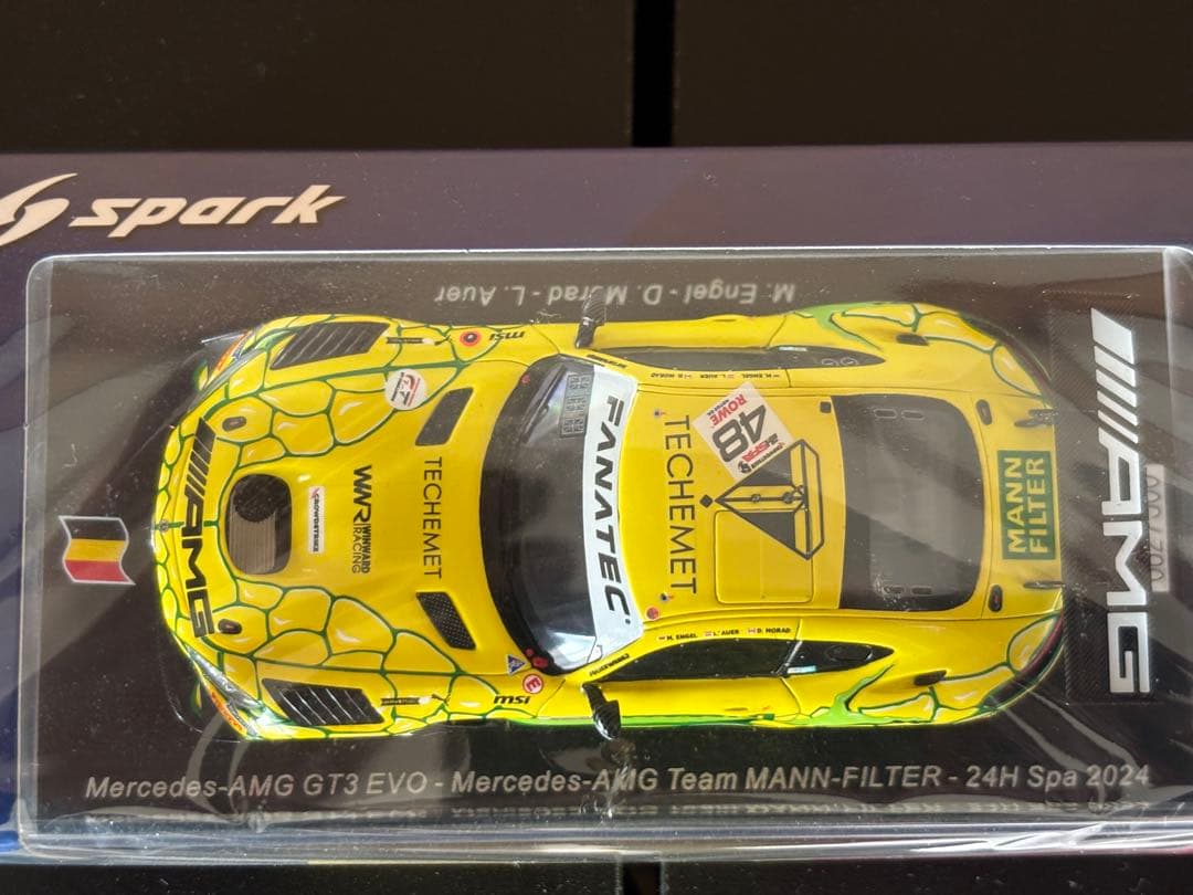 スパーク 1/43 Team MANN-FILTER 24H Spa 2024｜1/43 Spark Mercedes