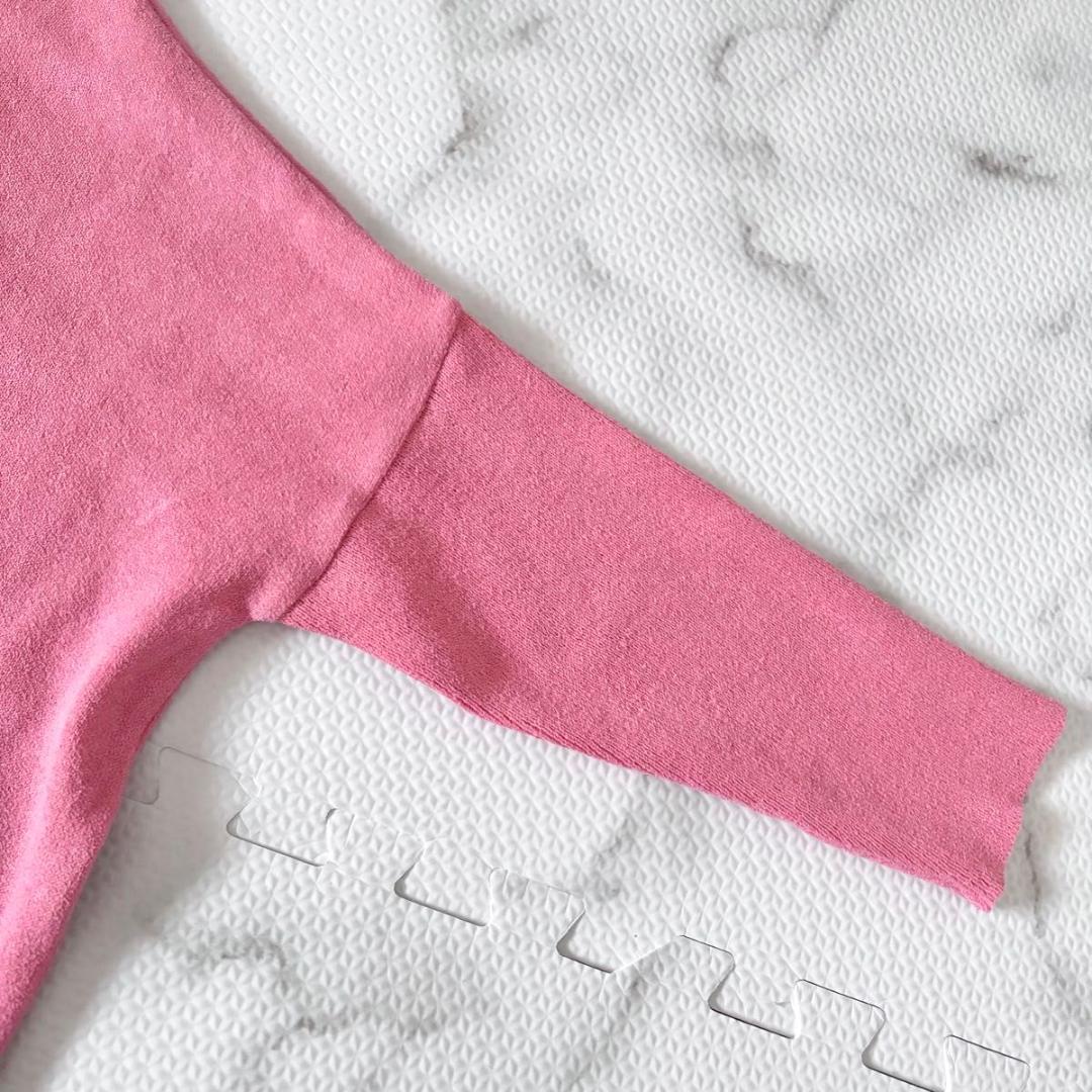 BEARDSLEY ギマBIGニット ピンク ビアズリー 洗える 長袖 ゆったり