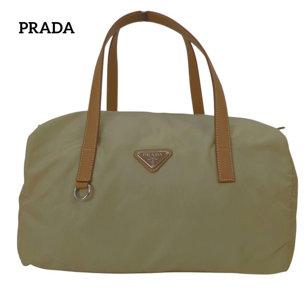 PRADA プラダ ナイロン ミニボストン バッグ ロゴ プレート