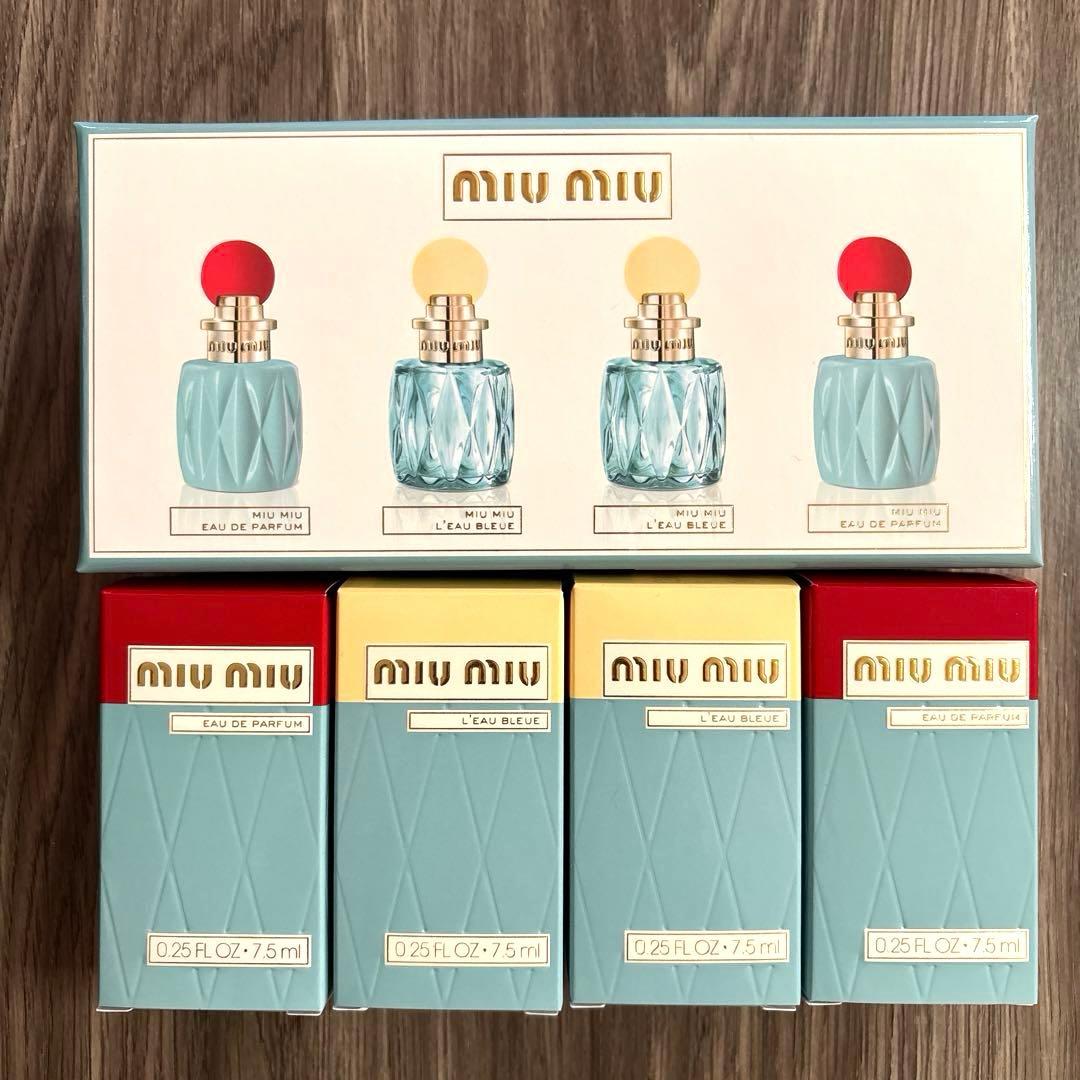 MIU MIU オードパルファム×ローブルー4本 香水セット ミニボトル 新品