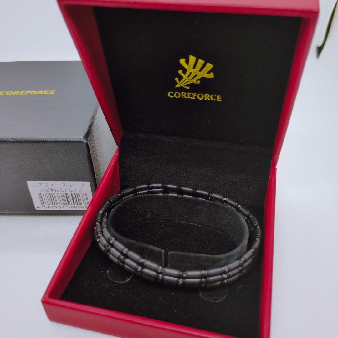 極美品】コアフォース ループ スピネル CFL70 ネックレス ブラック