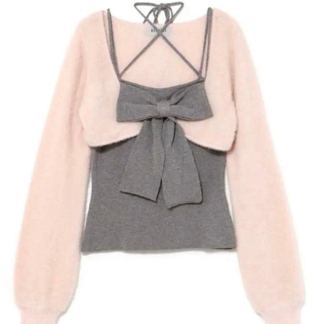 bubble リボンニットアンサンブル