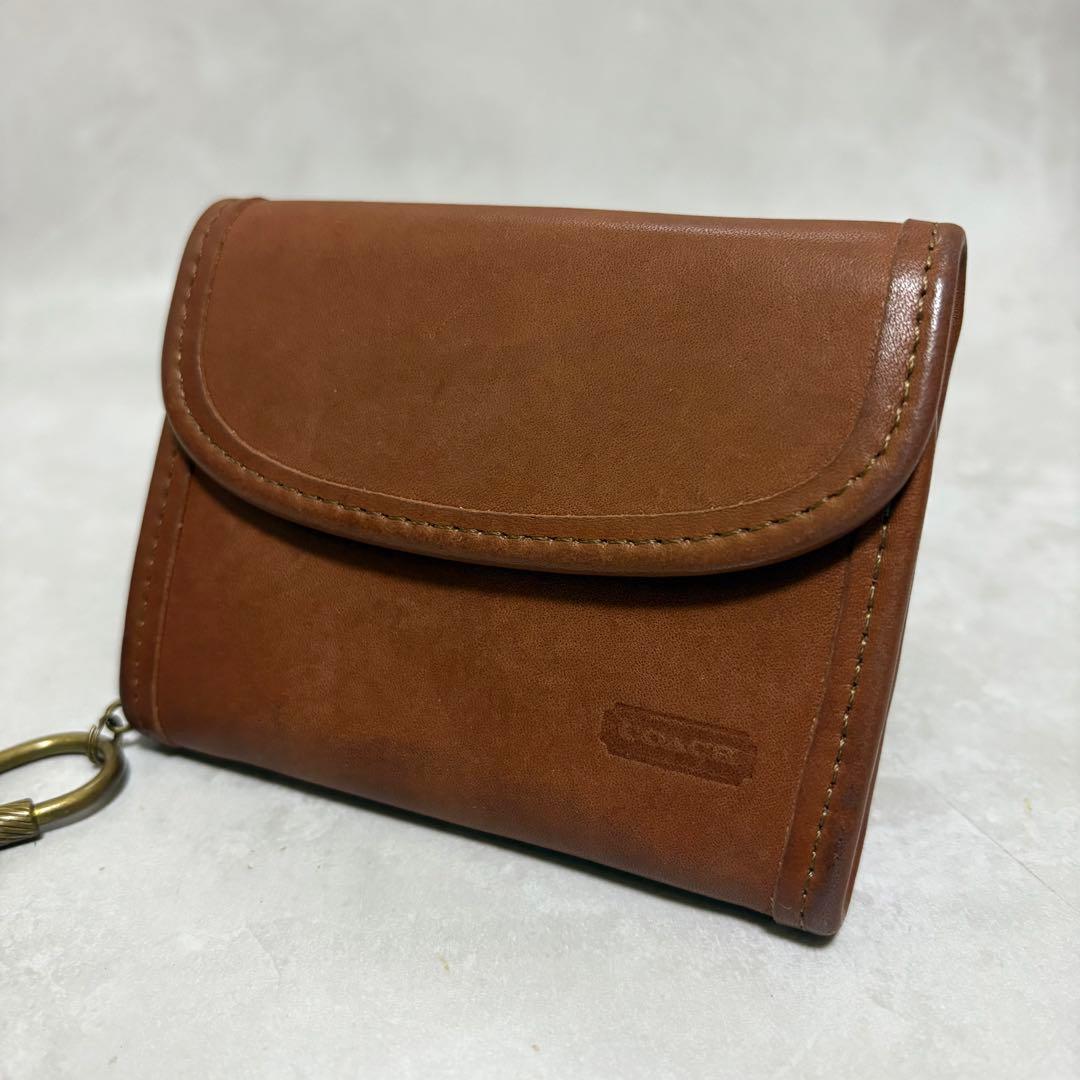 希少 Coach オールドコーチ コインケース 小銭入れ グラブタンレザー