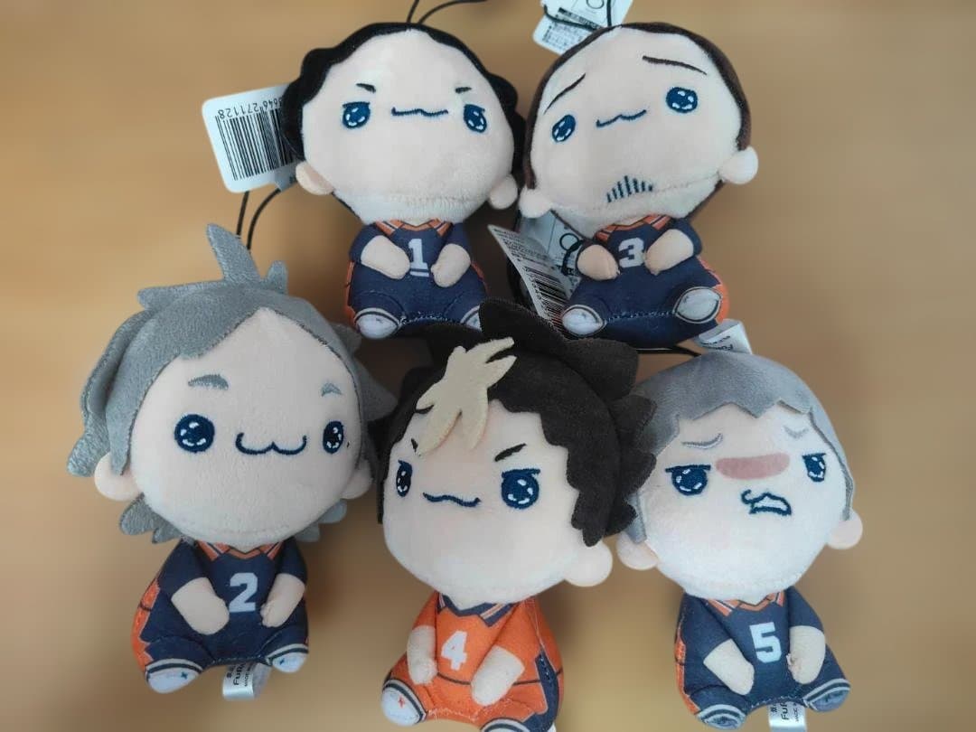 ハイキュー!! もちぴこ マスコット vol..2 ぬいぐるみ 全5種類セット