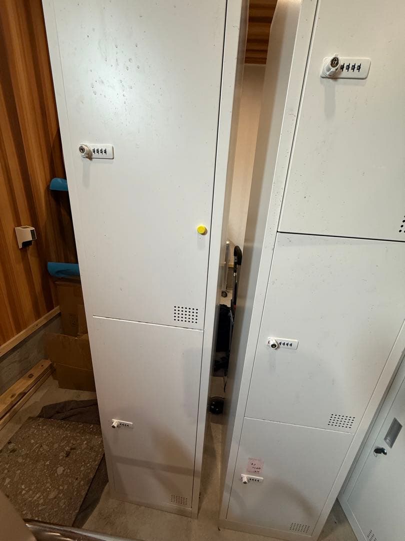 FACILE 2人用スリムロッカー ホワイト 送料無料】 【抗菌加工】国産 スリムロッカー 2人用 1列2段タイプ