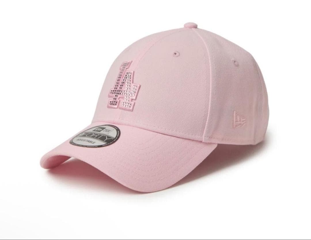 9FORTY Rhinestone ラインストーン ロサンゼルスドジャースピンク
