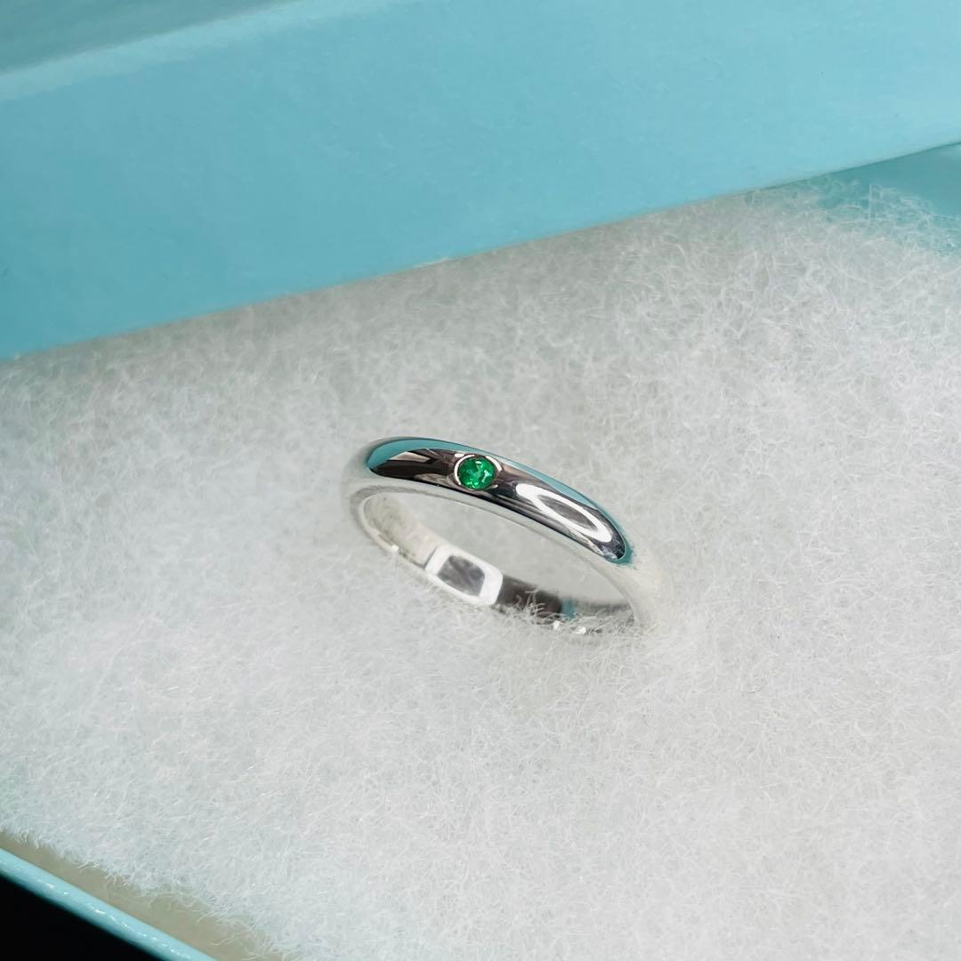 正規品 良品】ティファニー スタッキングバンドリング エメラルド 指輪