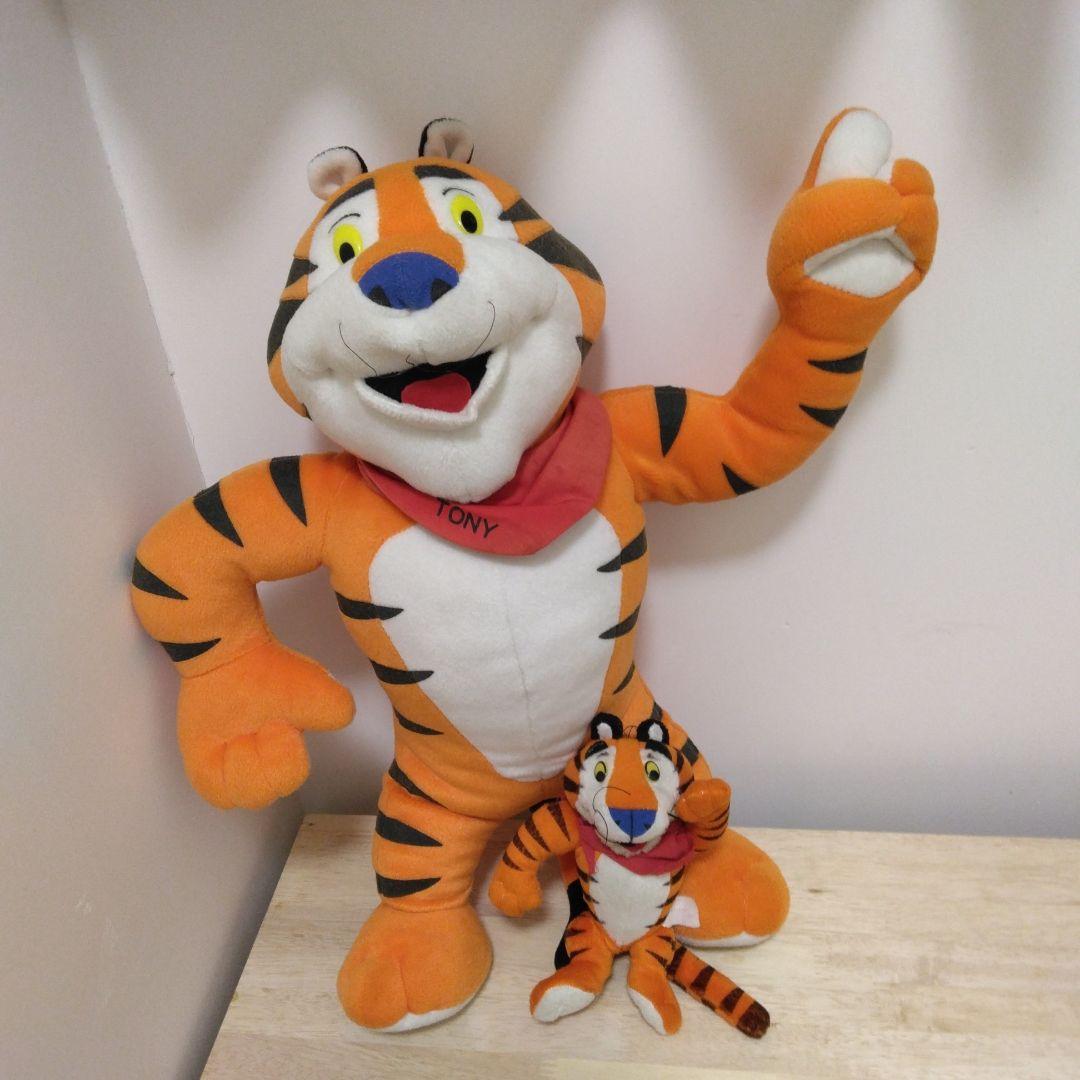 1500円値引希少品20年程前のケロッグトニーザラスタイガーぬいぐるみ親子限定品