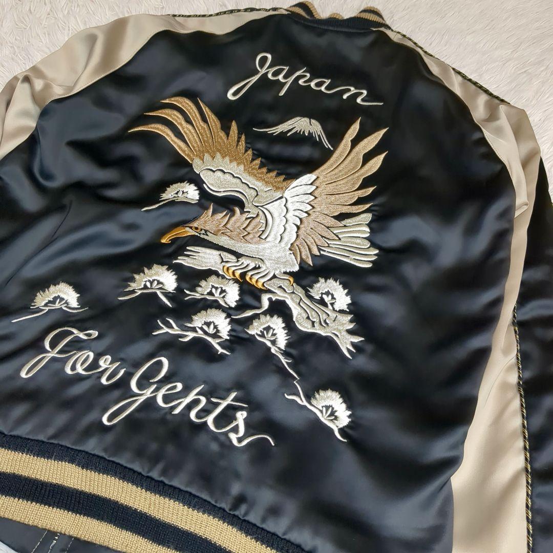 バッファローボブズ スカジャン リバーシブル 鷹 刺繍 キルティング L