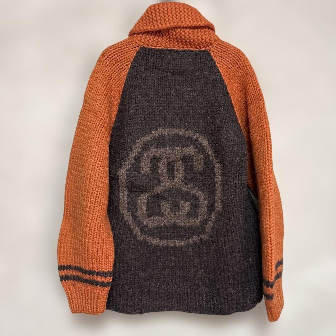 本日限Stussyステューシーcanadian sweaterカウチンニッチ希少