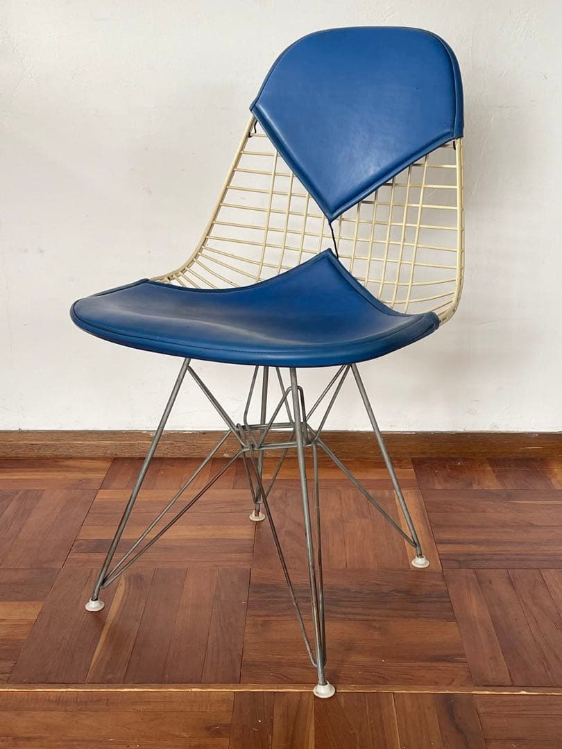ハーマンミラー イームズ DKR ワイヤー チェア ビキニパッド ブルー 2