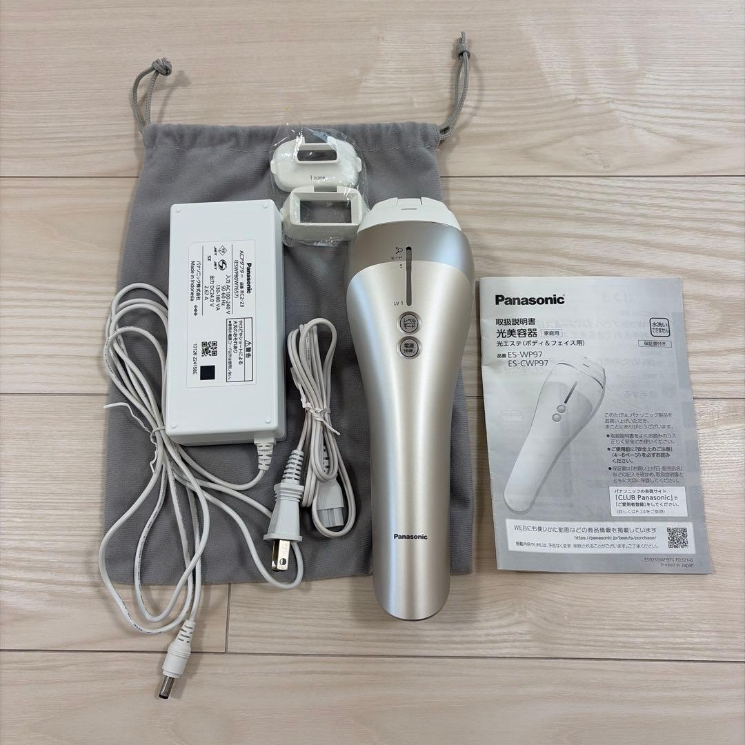 【美品】Panasonic 光エステ ES-CWP97 脱毛器 付属品あり