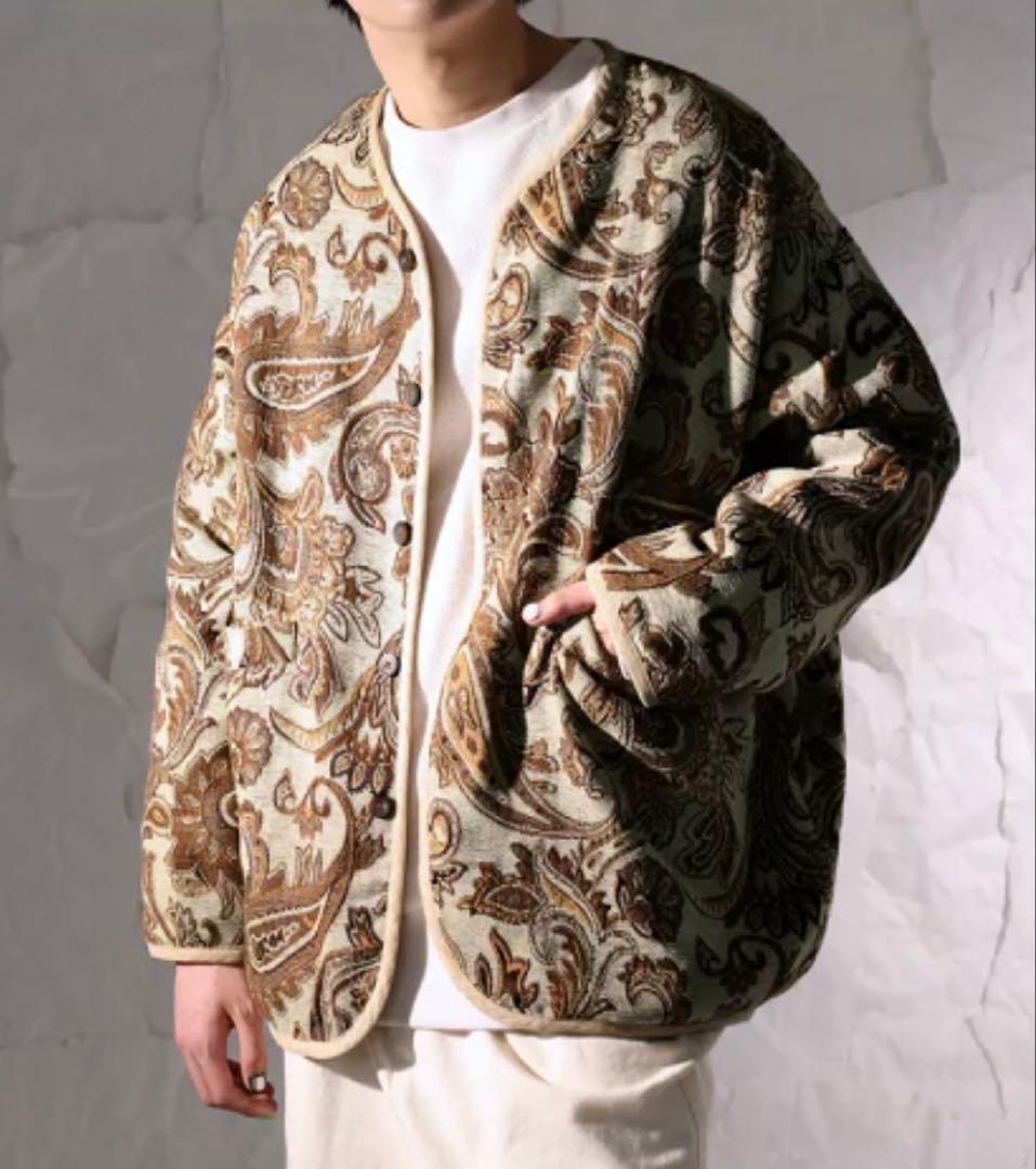 新品タグ付きアンティカ　ペイズリー柄ジャケット