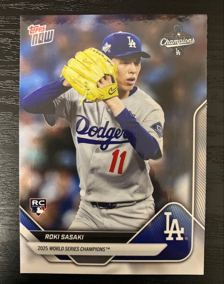 Roki Sasaki RCカード 2025年ワールドシリーズチャンピオン - メルカリ
