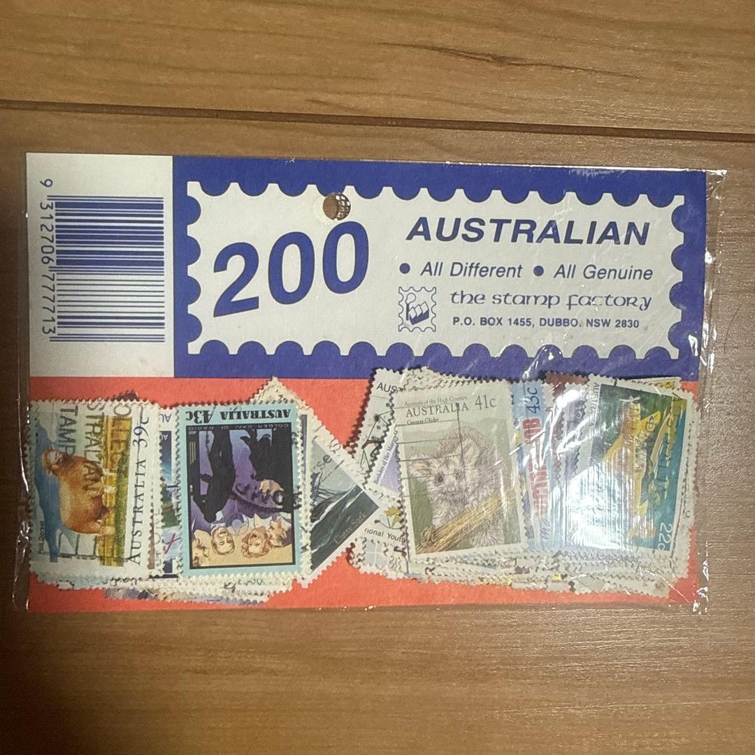 オーストラリア 切手 200枚セット使用済 - メルカリ