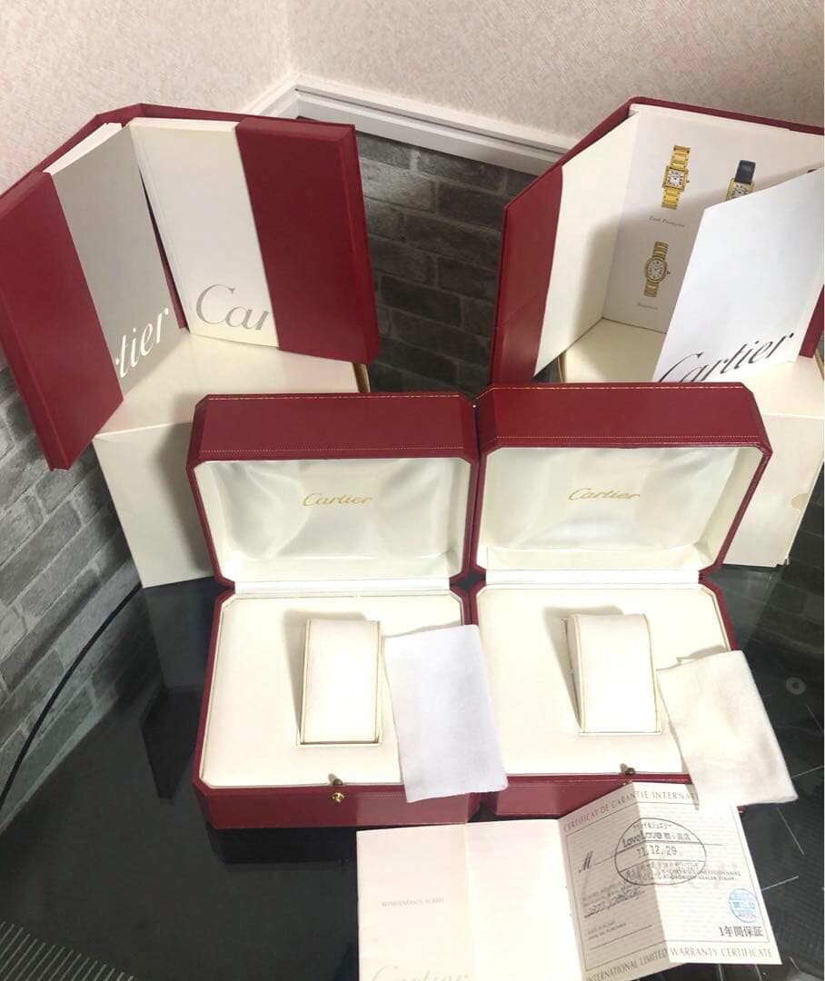 御依頼価格　カルティエ　サントス時計ケース　外箱　保証書1枚