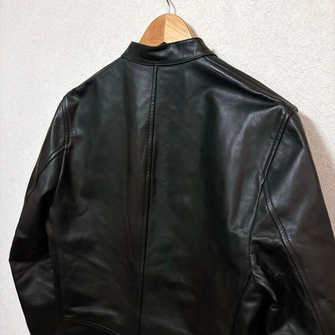 美品】Theoryセオリー シングルレザーライダースジャケット 牛革