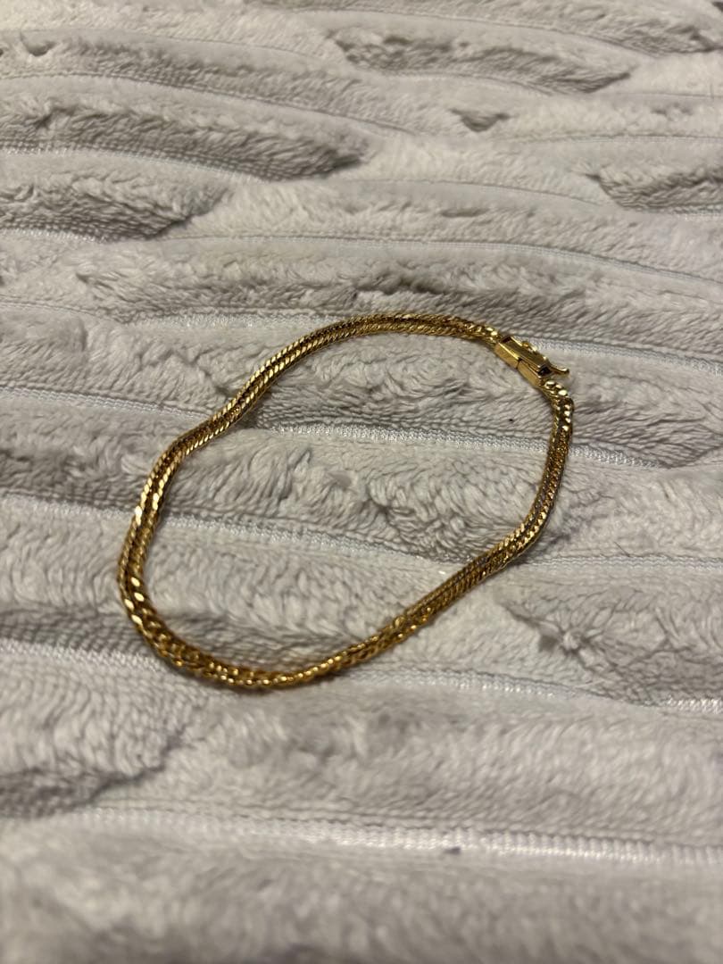 金　K18 喜平　12面トリプル　5g 18cm ブレスレット　ゴールド　18k