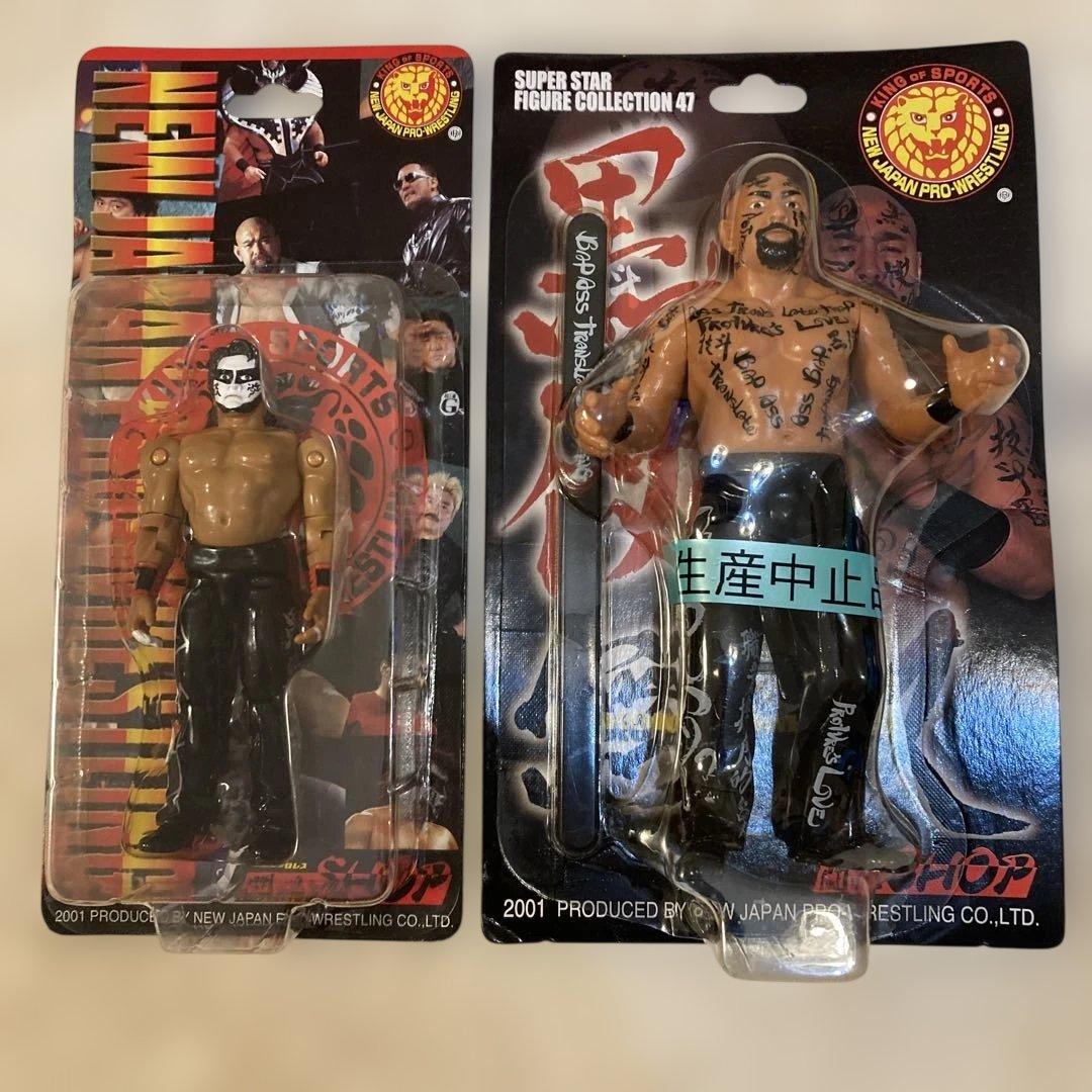 未開封】 新日本プロレス フィギュアセット グレートムタ、黒使無双