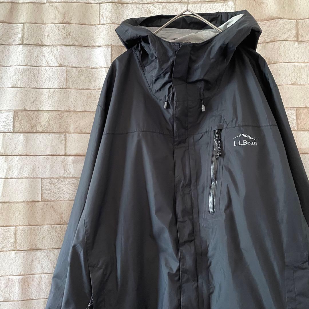 エルエルビーン マウンテンパーカー ナイロンジャケット 刺繍 ブラック XL