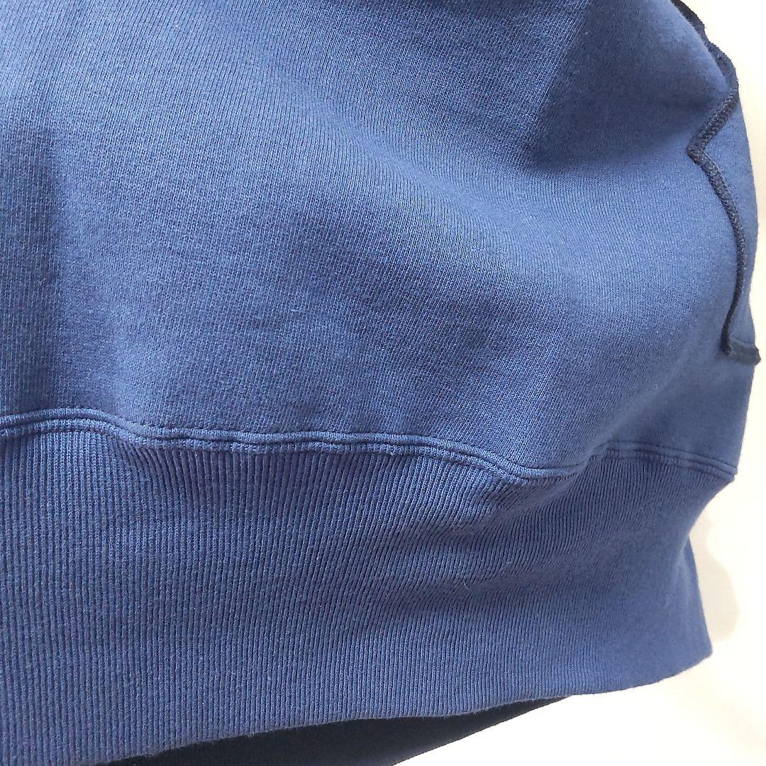 HELLER´S CAFE 後付け 両V パーカー 40 ネイビー 裏起毛