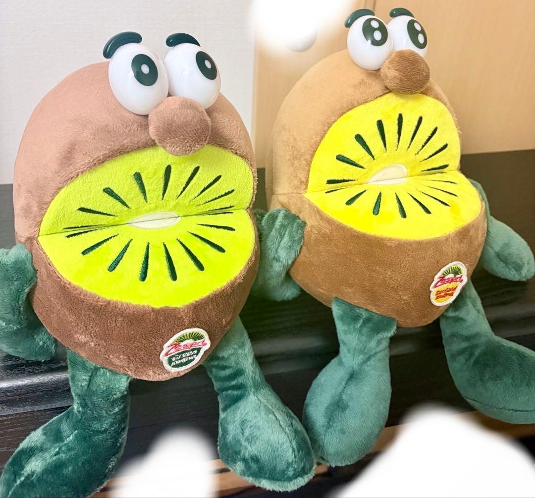 Zespri ゼスプリ キウイブラザーズ ぬいぐるみ 中 キウイフルーツ 美品