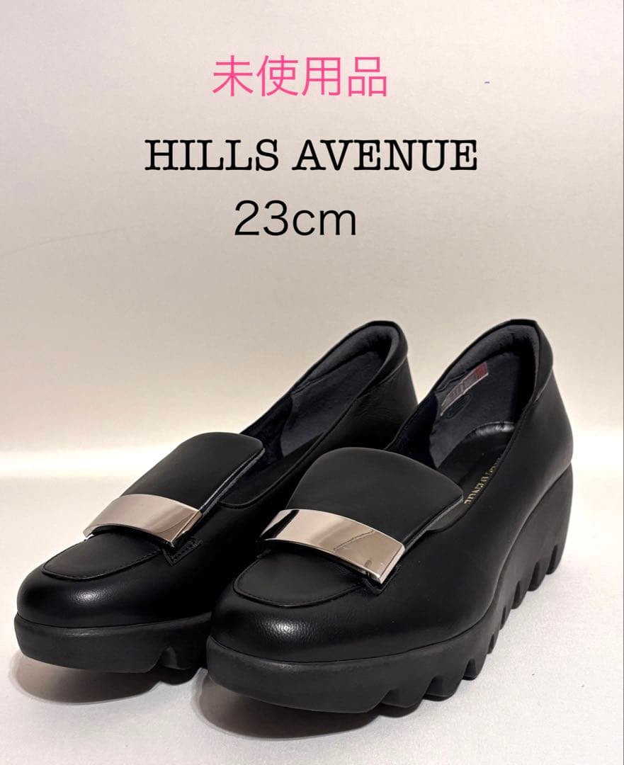 〈未使用品‼︎〉HILLS AVENUE ブラック コンフォートシューズ コンフォートシューズ レディース 幅広 軽量 シューズ スリッポン