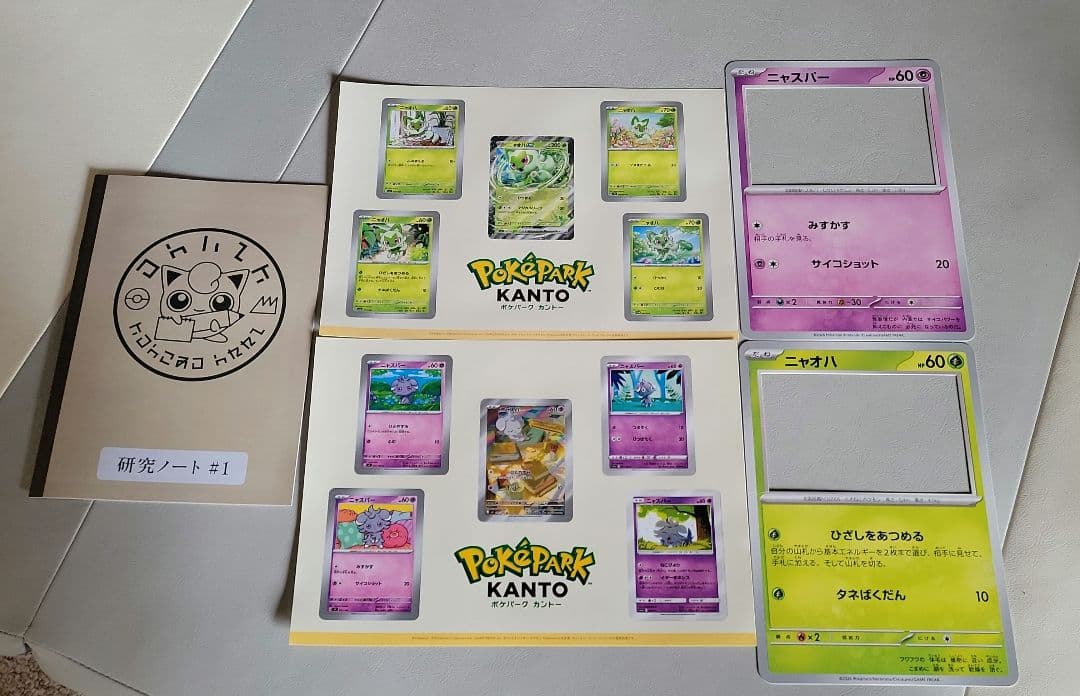 ポケパークカントー フォトフレームポケモンカードステッカー 研究