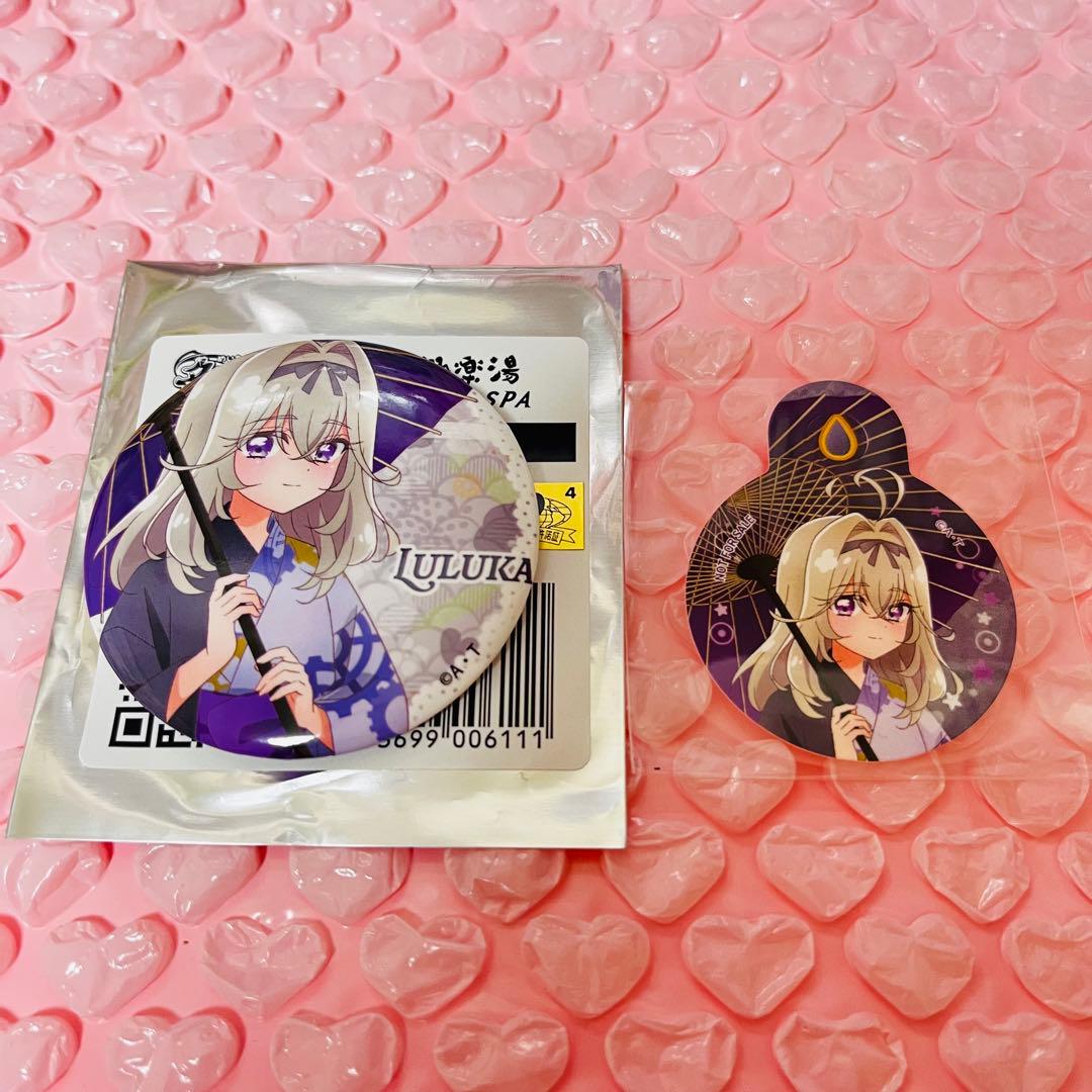 名探偵プリキュア 極楽湯 森亜るるか 缶バッジ ピック 2点セット