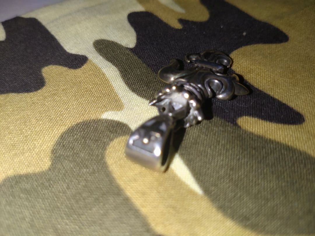 ロードキャメロット百合王冠十字トップ☆オマケ、チェーン 50cm