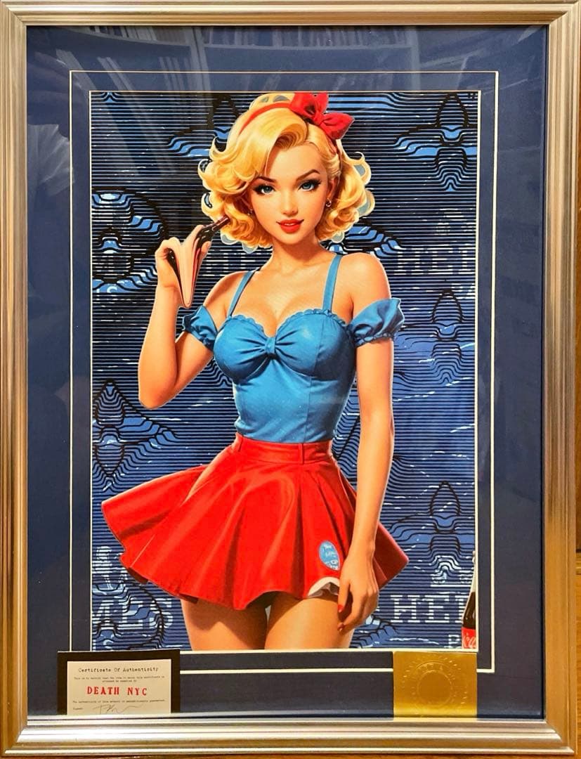 額込 世界限定100枚DEATH NYC アートポスター 現代アート 65