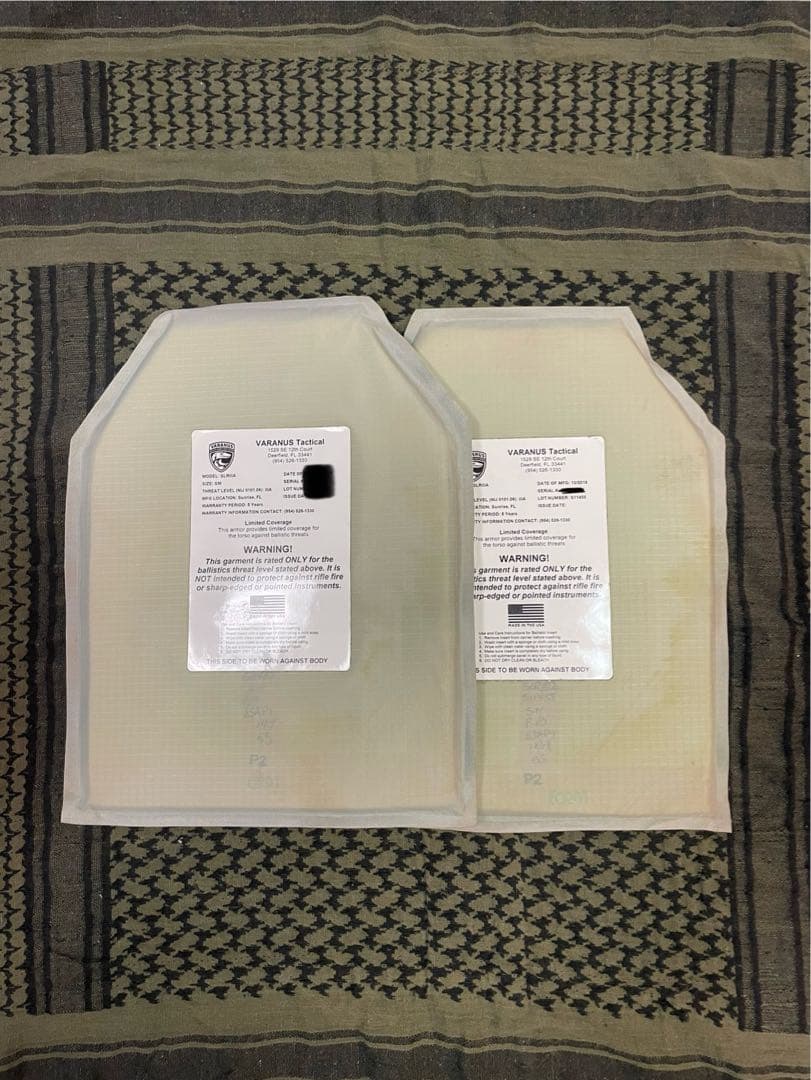 実物 VARANUS Tactical ソフトアーマー プレート米国製 M132 2026年最新】実物ソフトアーマーの人気アイテム - メルカリ