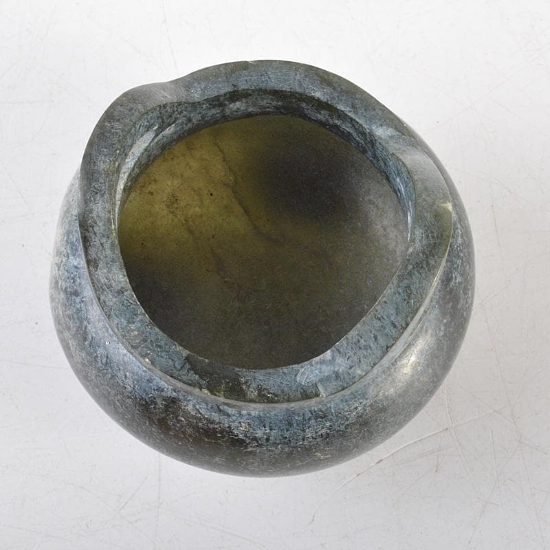 中国 玉石碧玉 三足沖耳爐 香炉 V R6135E - メルカリ