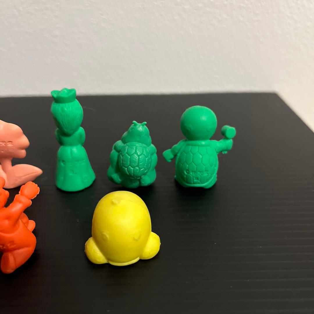 1986年当時物！スーパーマリオブラザーズ 初代ガチャ消しゴム 9体