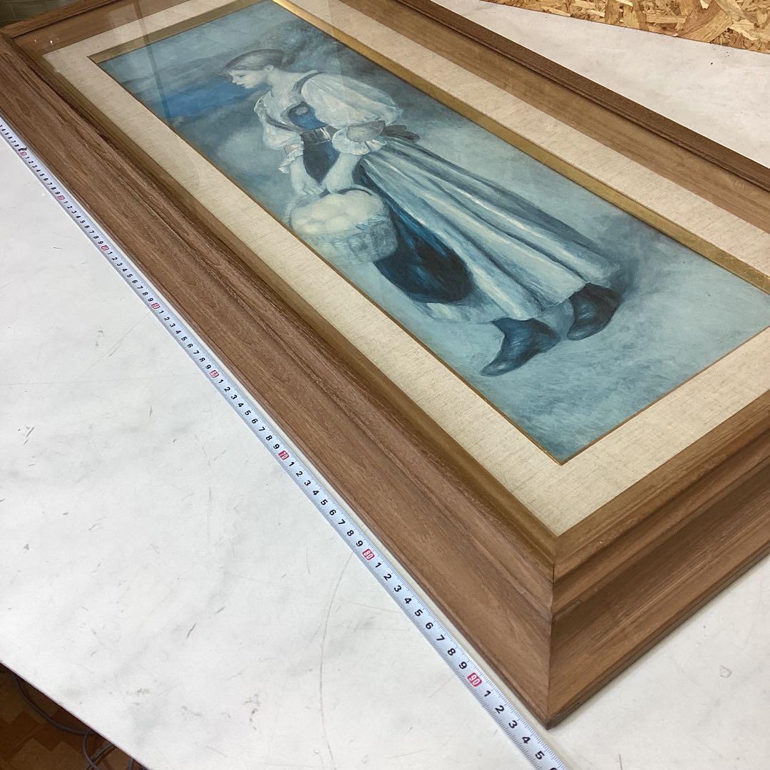 ルノワール名画額装オレンチ籠の女 A.C.P 複製画（1889） c-88 - メルカリ