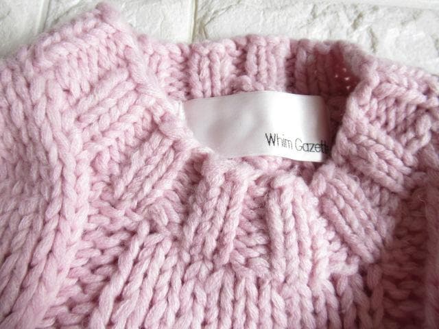 ウィムガゼット 定価2.8万ざっくりモヘヤハンドルーズ ケーブル ニット