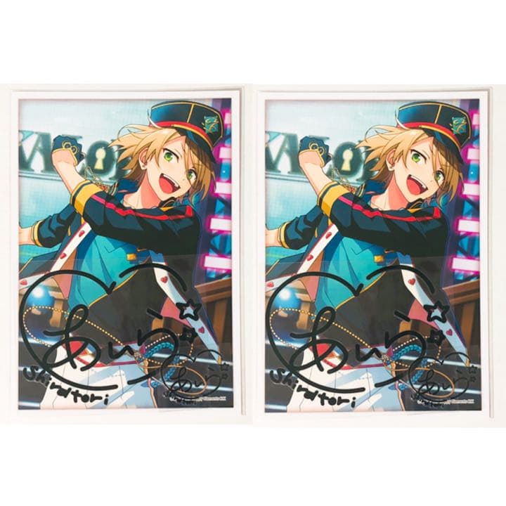 新品☆あんスタ☆ALKALOID【白鳥藍良】サインステッカー☆2点セット