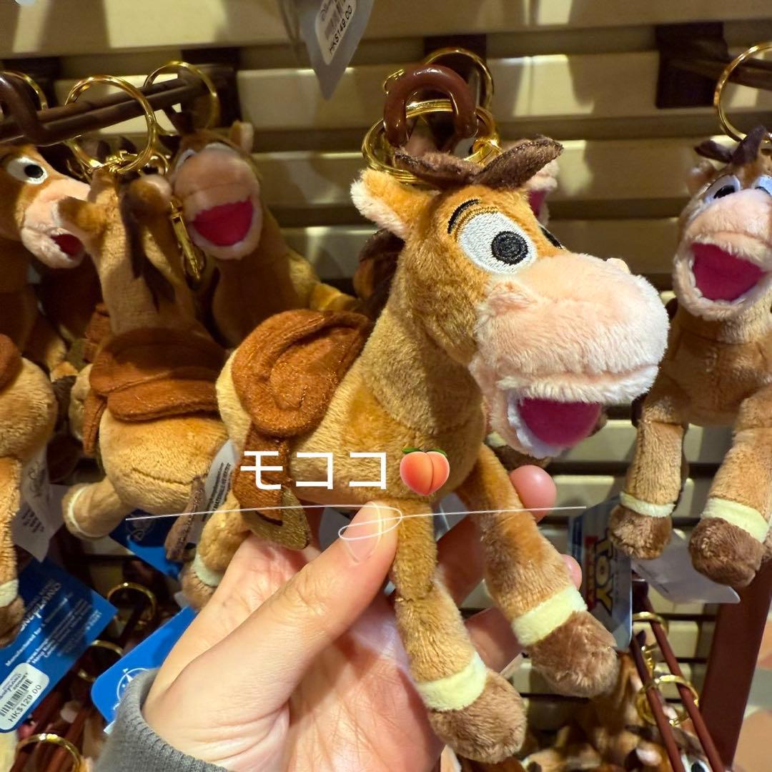香港ディズニー トイストーリー ブルズアイ ぬいぐるみ キーホルダー