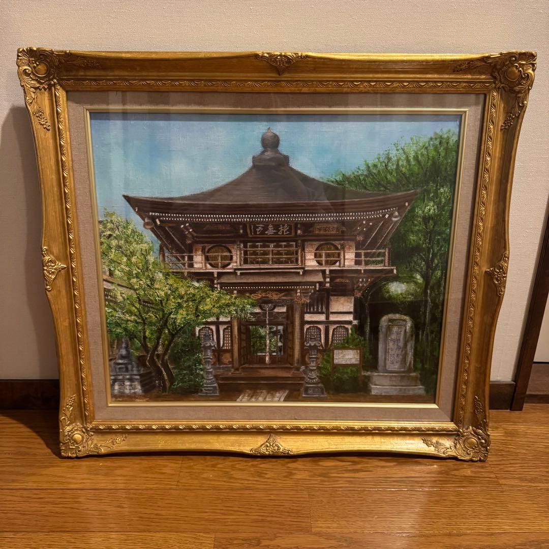 油絵 風景画 長禅寺 - メルカリ
