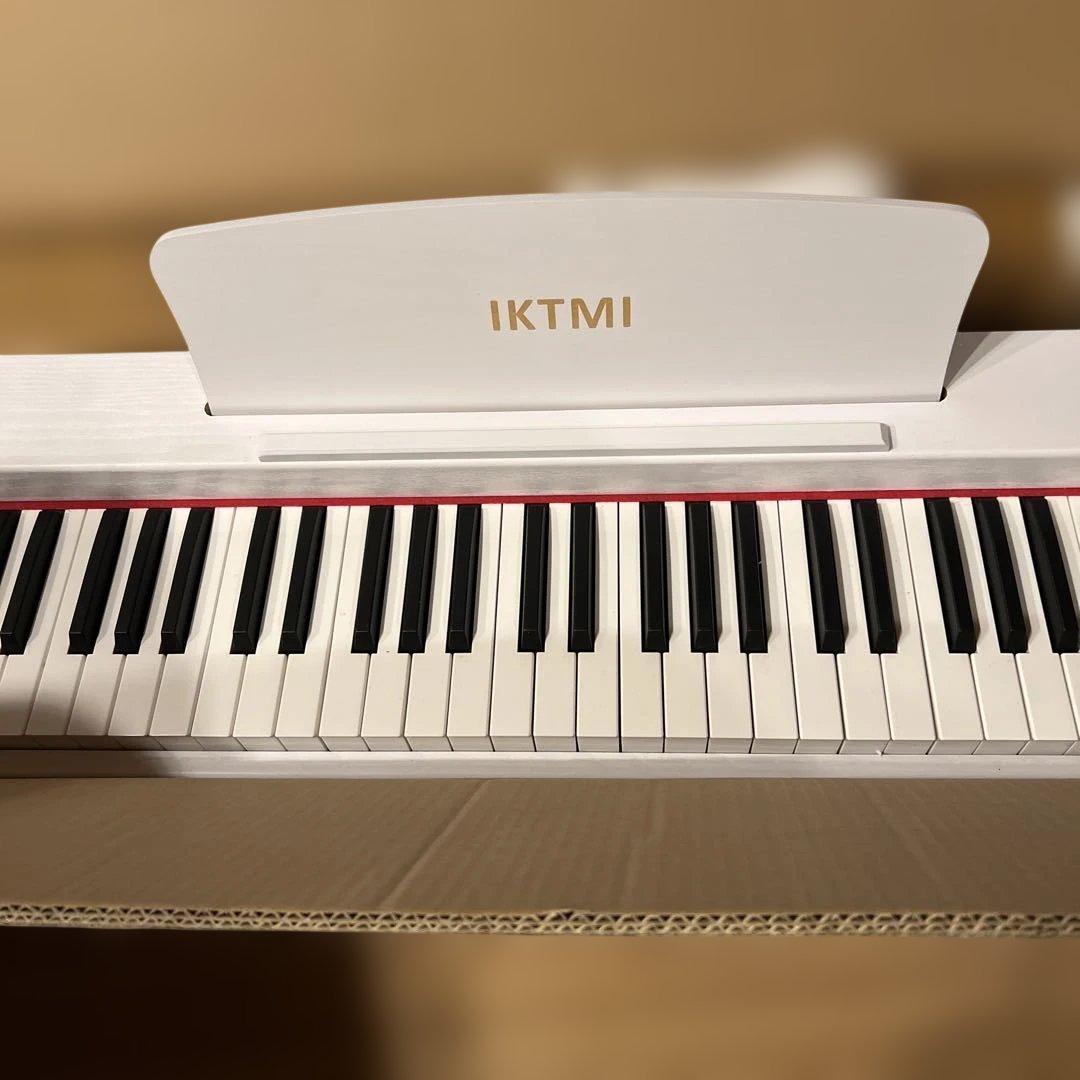 I K T M I電子ピアノ木製白 Amazon | IKTMI 電子ピアノ 88鍵盤 ペダル付き 木製 キーボード ピアノ