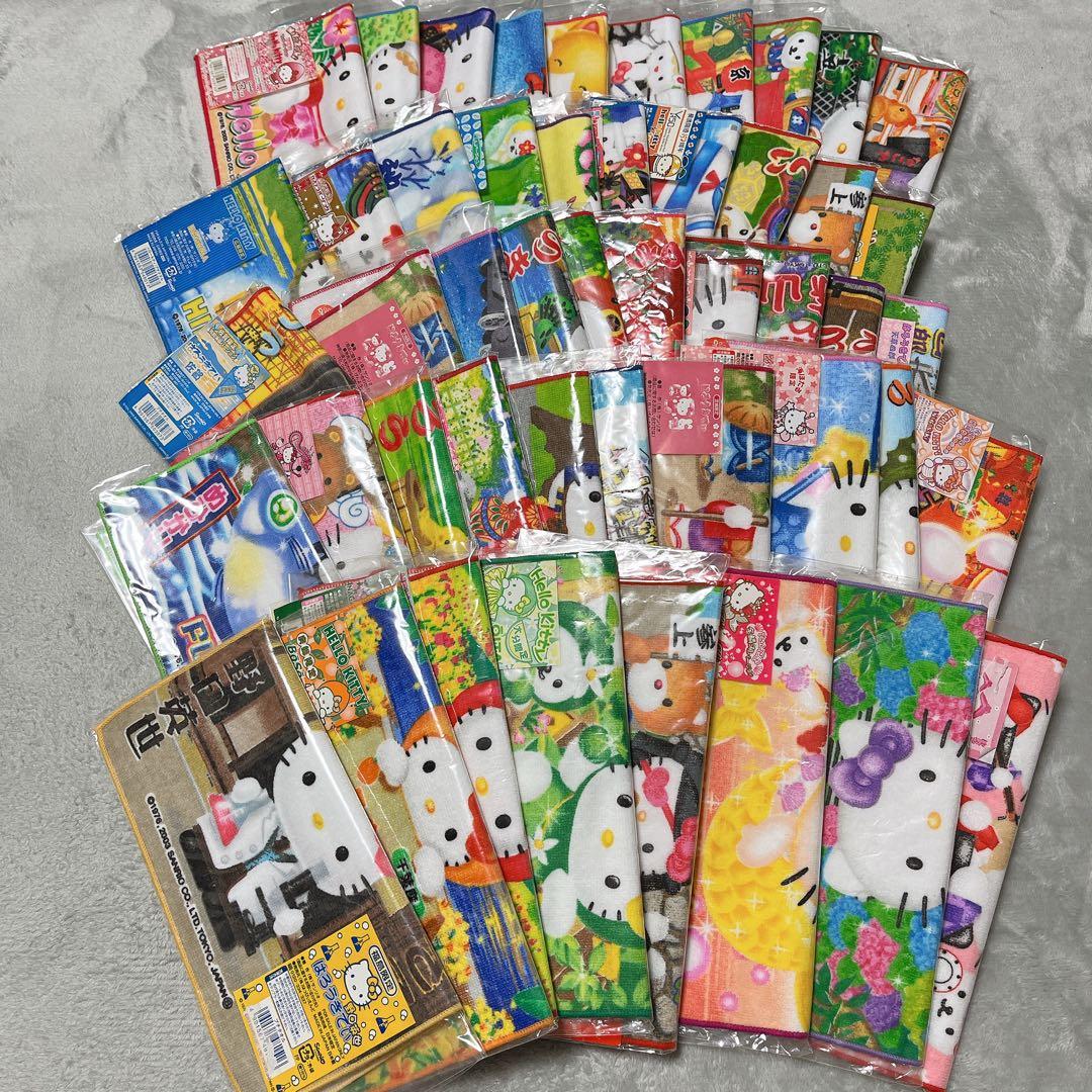 ハローキティ ご当地キティ プチタオル ご当地タオル ハンカチ48種類