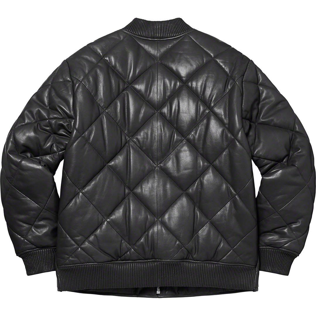 Supreme Quilted Leather Work Jacket 黒 - メルカリ