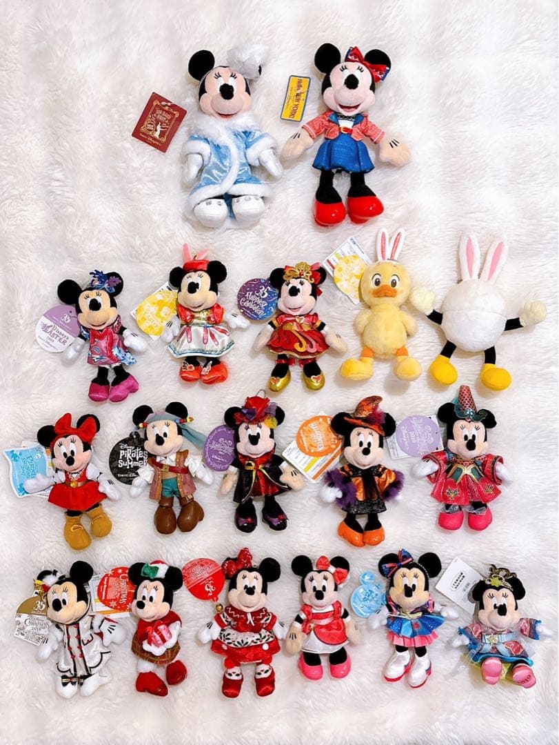 ミニー ぬいぐるみバッジ 16点 + おまけ2点 BBB ハロニュ など