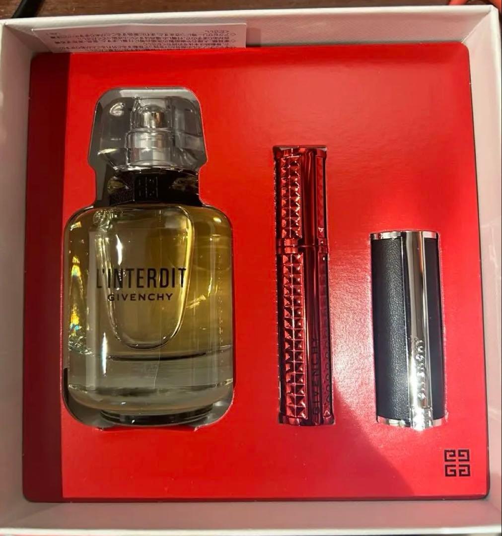 GIVENCHY L'INTERDIT 香水、マスカラ、 リップセット コフレ