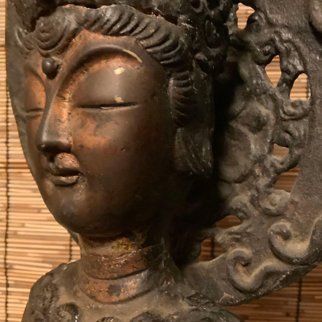 朝鮮・三国時代「百済・観世音菩像」高句麗・新羅・百済・天平・銅鉄