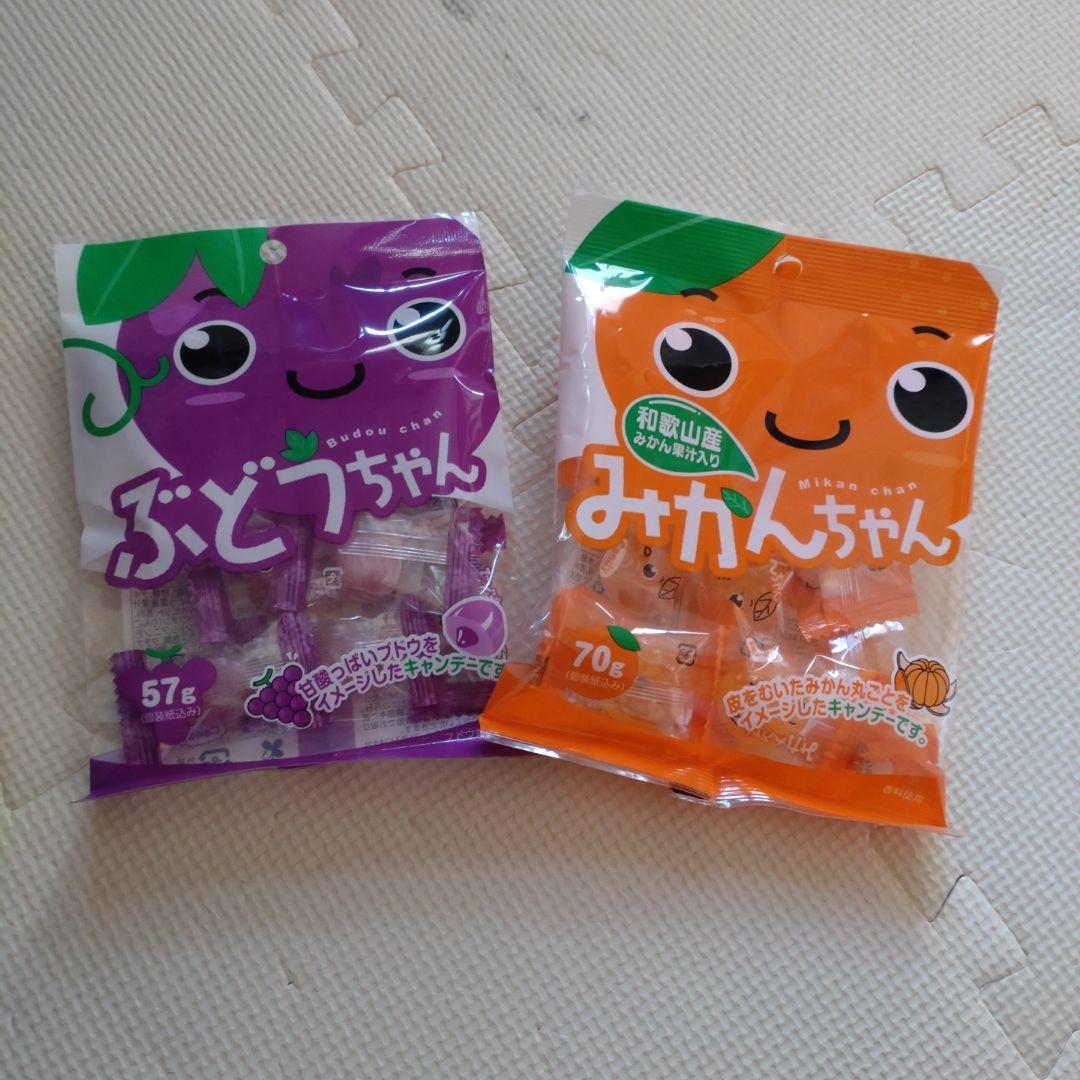 ぶどうちゃん 57g & みかんちゃん 70g セット - メルカリ