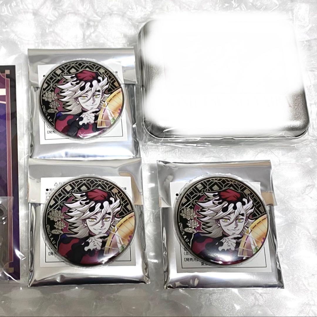 鬼滅の刃 童磨 AGF2025 ランダムレリーフメタル缶バッジ 3点セット