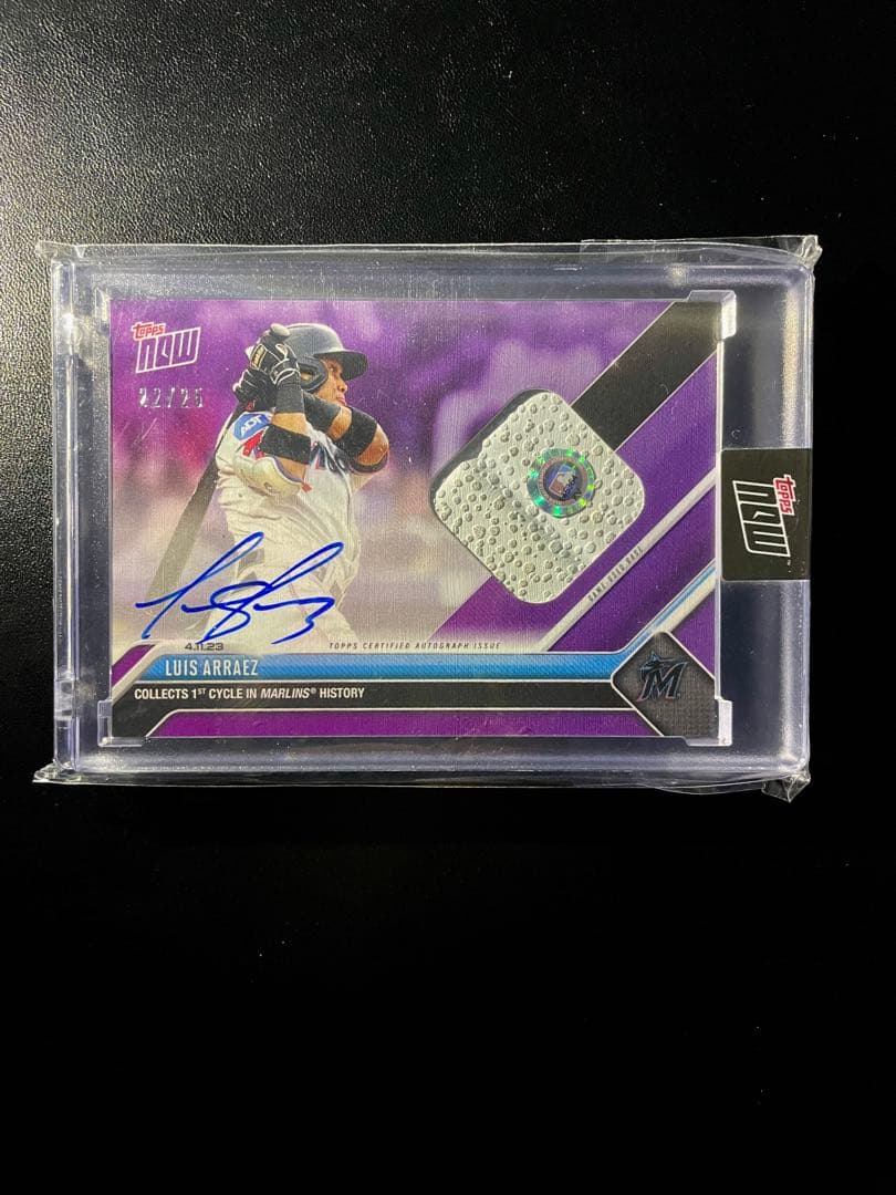 25枚限定 Topps now luis arraez マーリンズ初サイクル安打 da0f4beaf1f4234e5e6d088b78d013