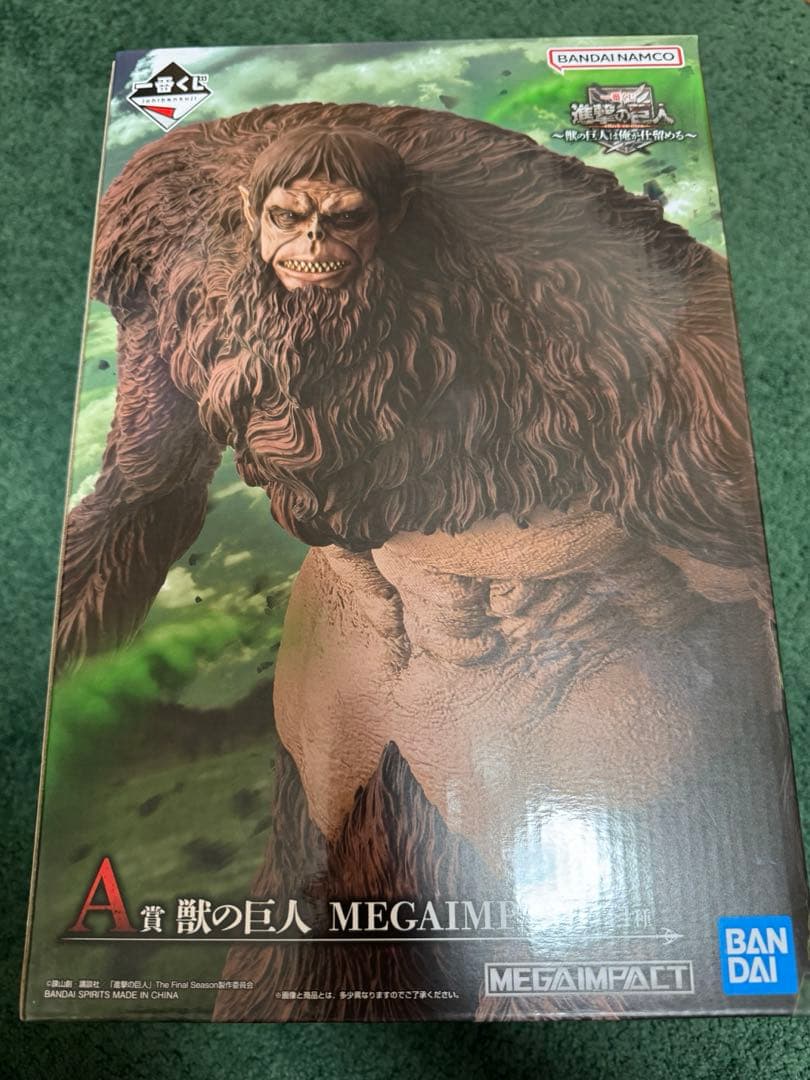 進撃の巨人　一番くじ　a賞　獣の巨人　megaimpact